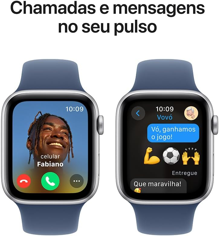 Apple Watch SE GPS • Caixa estelar de alumínio – 40 mm • Pulseira esportiva estelar – P/M - Imagem 19