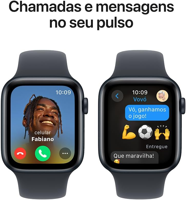 Apple Watch SE GPS • Caixa estelar de alumínio – 40 mm • Pulseira esportiva estelar – P/M - Imagem 24