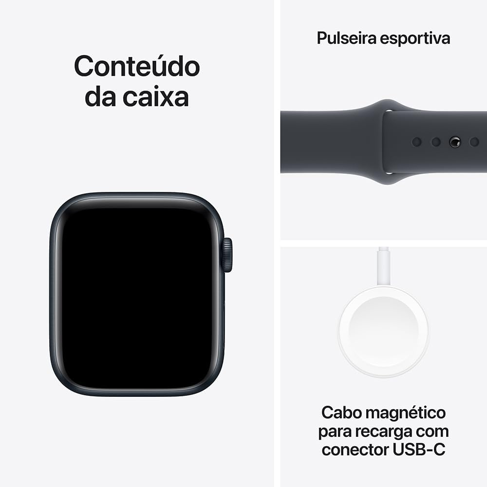 Apple Watch SE GPS • Caixa estelar de alumínio – 40 mm • Pulseira esportiva estelar – P/M - Imagem 26