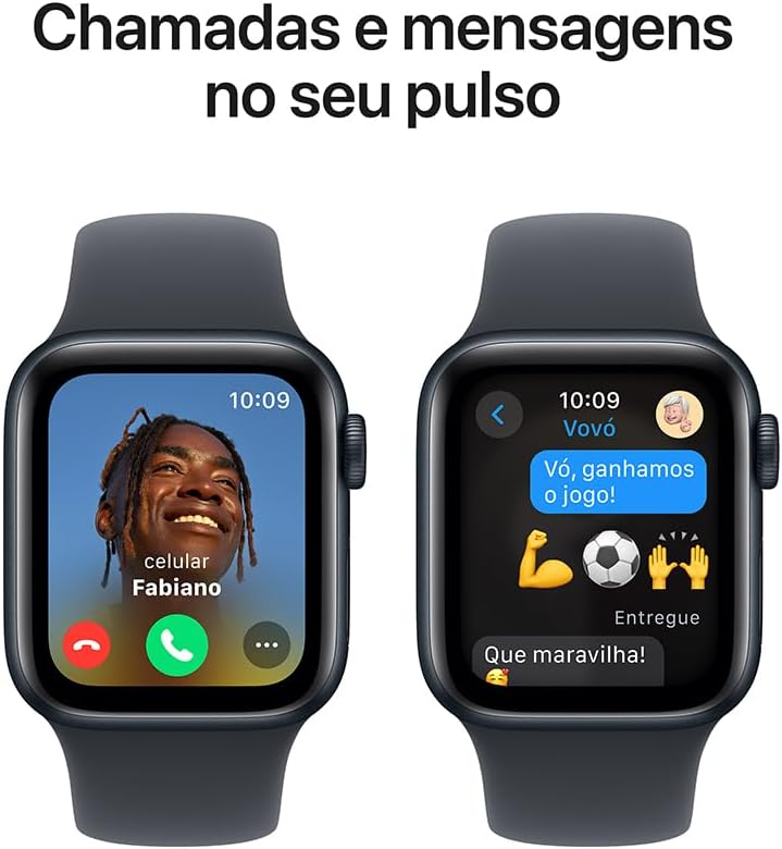 Apple Watch SE GPS • Caixa estelar de alumínio – 40 mm • Pulseira esportiva estelar – P/M - Imagem 29