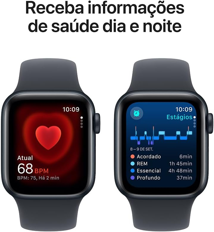 Apple Watch SE GPS • Caixa estelar de alumínio – 40 mm • Pulseira esportiva estelar – P/M - Imagem 30