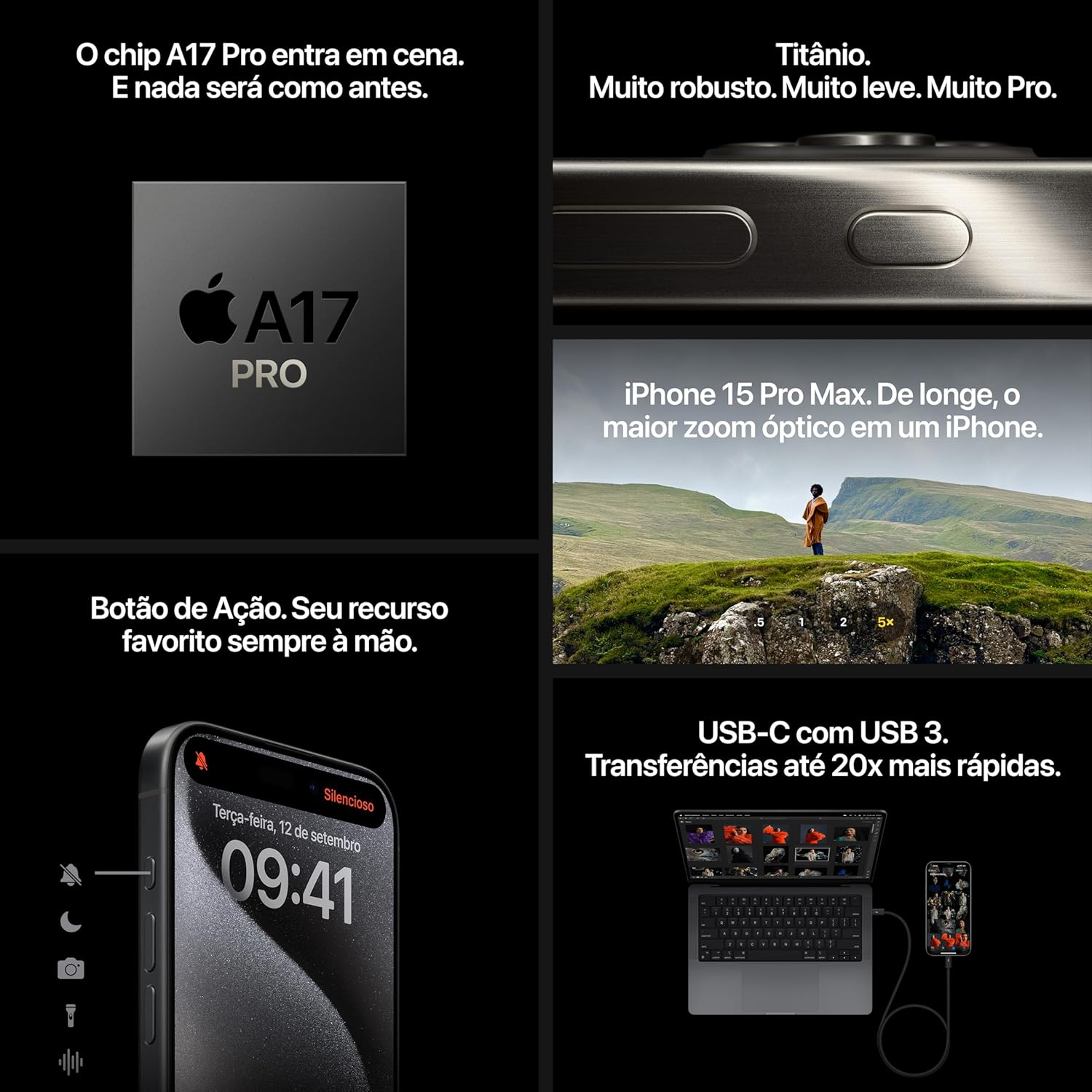 Apple iPhone 15 Pro Max (256 GB) — Titânio natural - Imagem 5