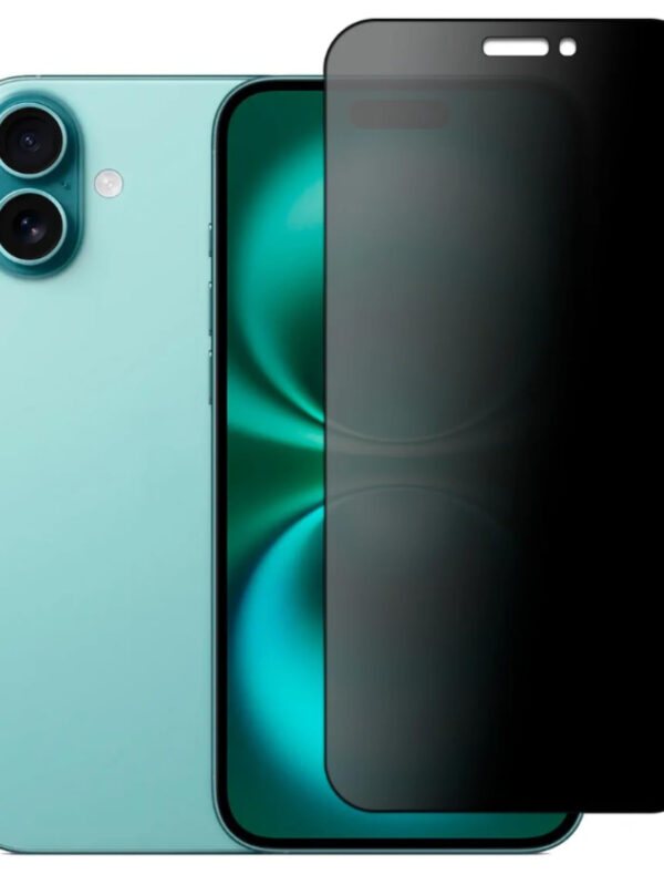 [GL CASES] Pelicula iPhone 16 Anti Espião Em Cerâmica Película iPhone 16 Privacidade Com Cobertura Total 100% Da Tela Película iphone 16 Privacidade Fosca